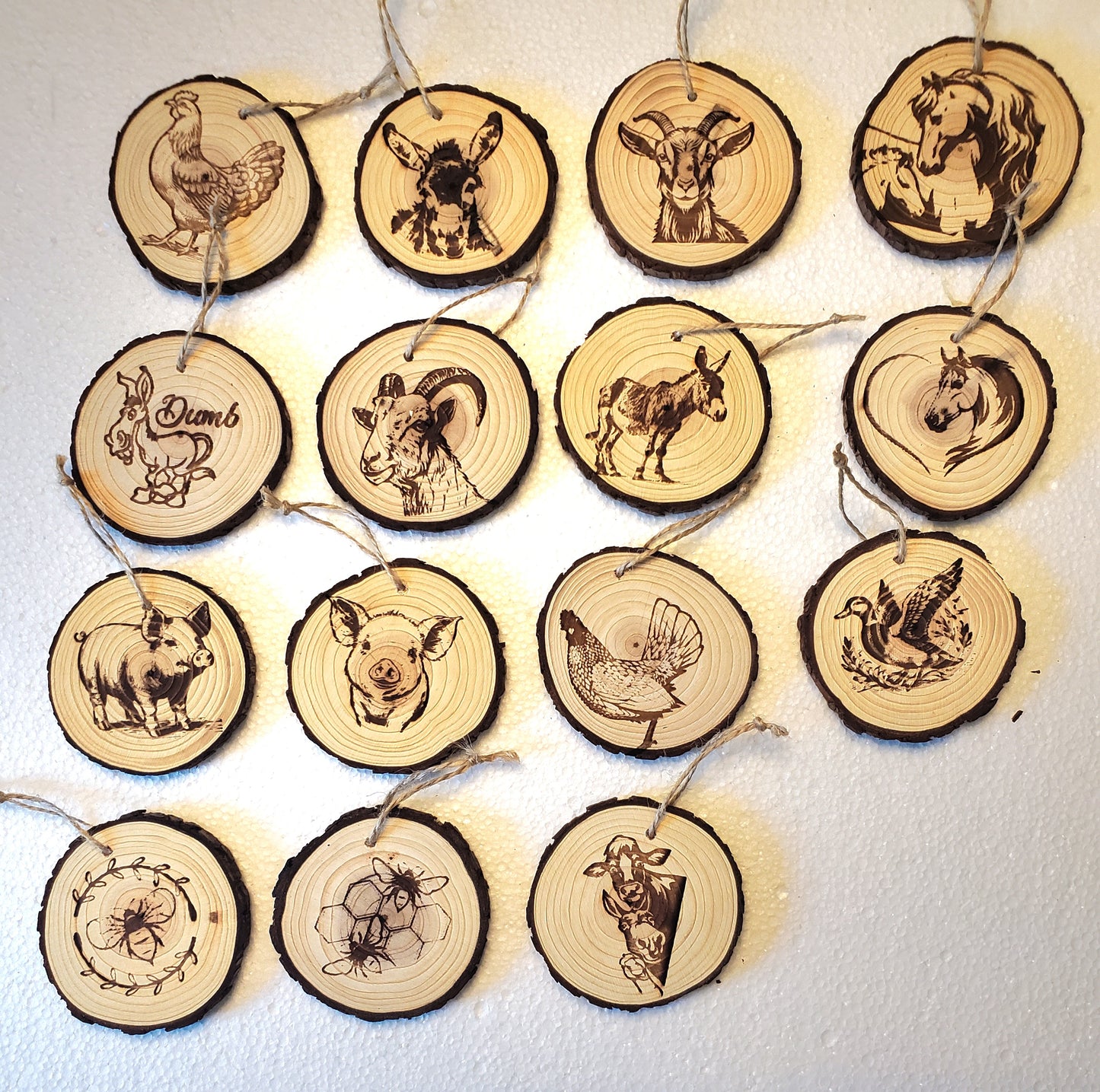 Assorted Wooden Ornaments (click to view other options)