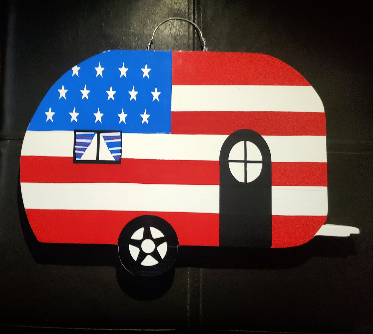 Wooden Camper Door Hanger