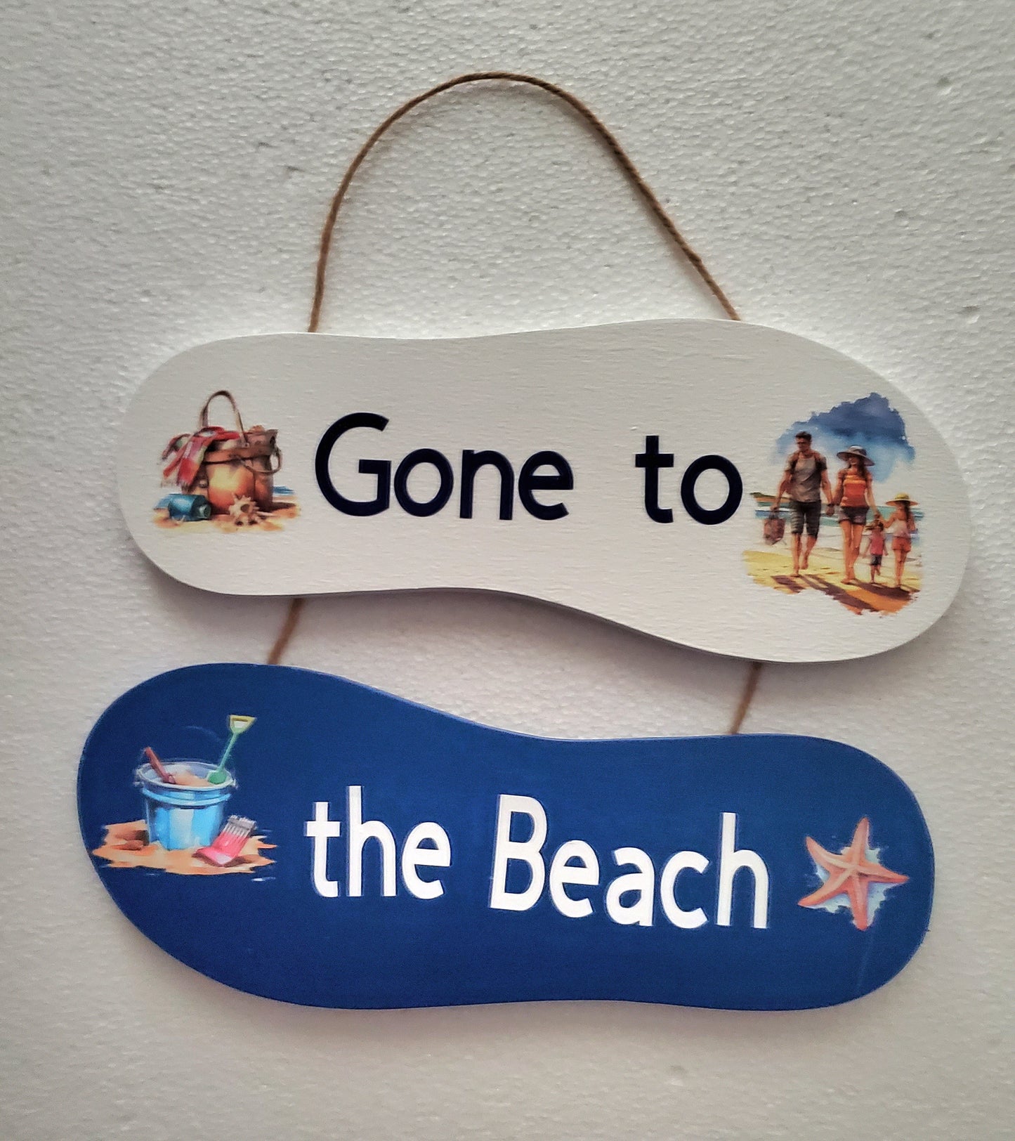 Flip Flop Wooden Sign (2 piece)