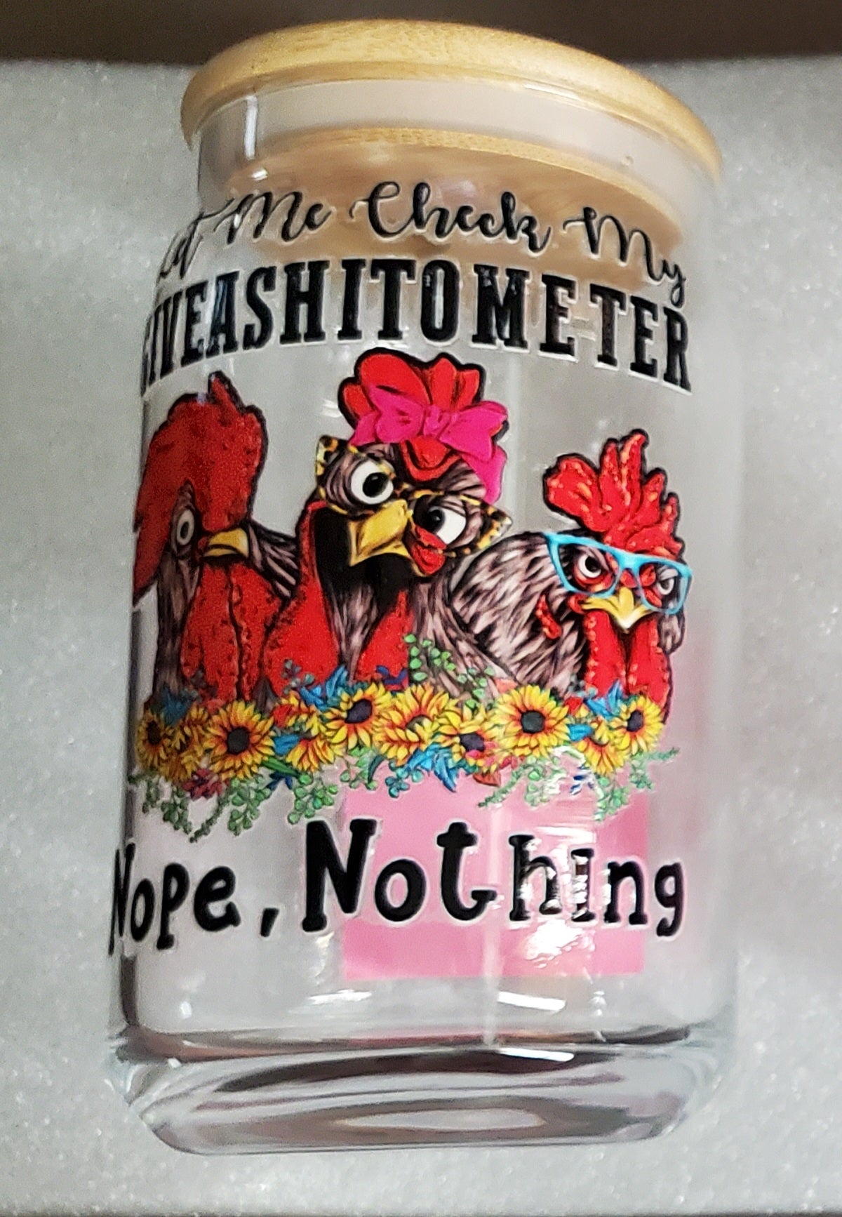 Assorted Chicken themed glass jars (click to view other options)