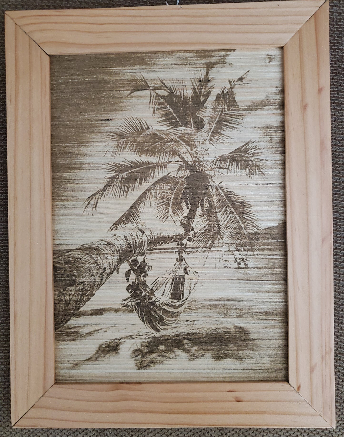 Burnt wood pictures with Handmade frames