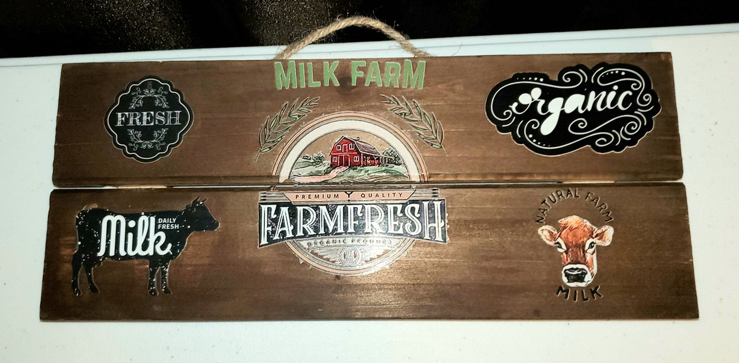 Milk Farm Sign
