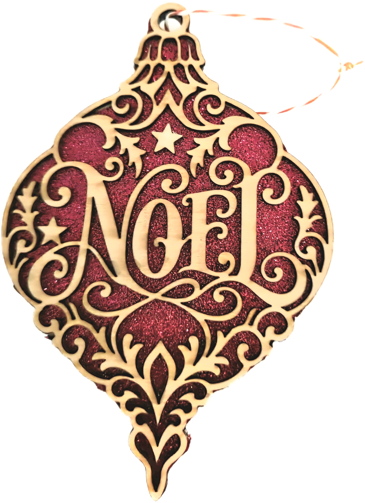 Christmas wood ornaments