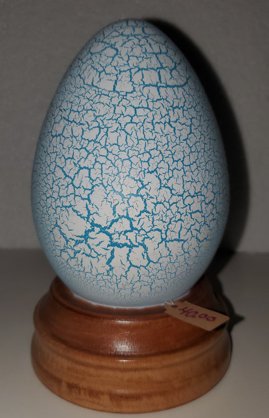 Blue Crackle Egg