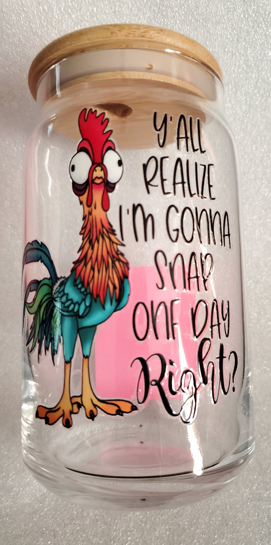Assorted Chicken themed glass jars (click to view other options)