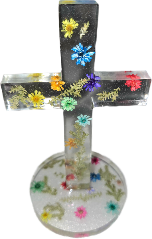 Resin cross