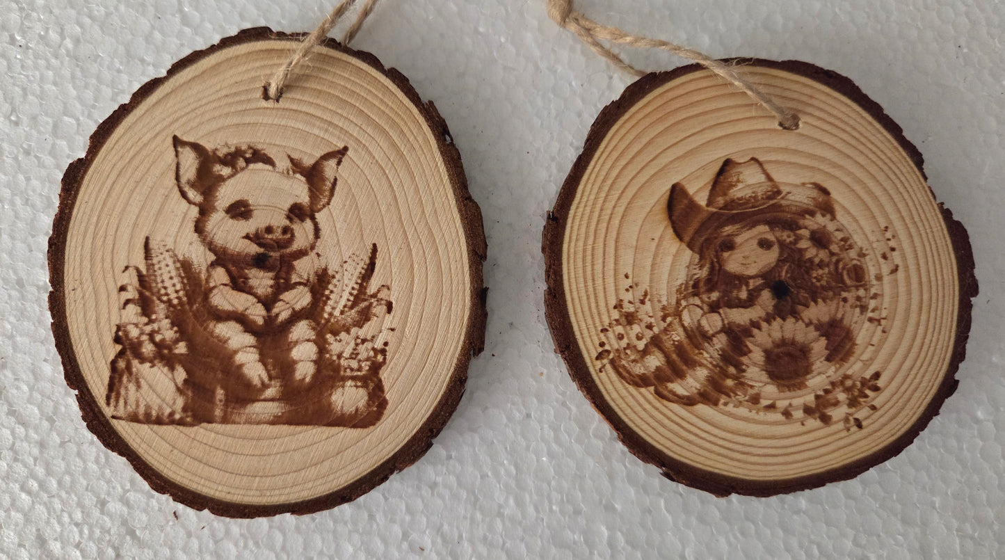 Assorted Wooden Ornaments (click to view other options)