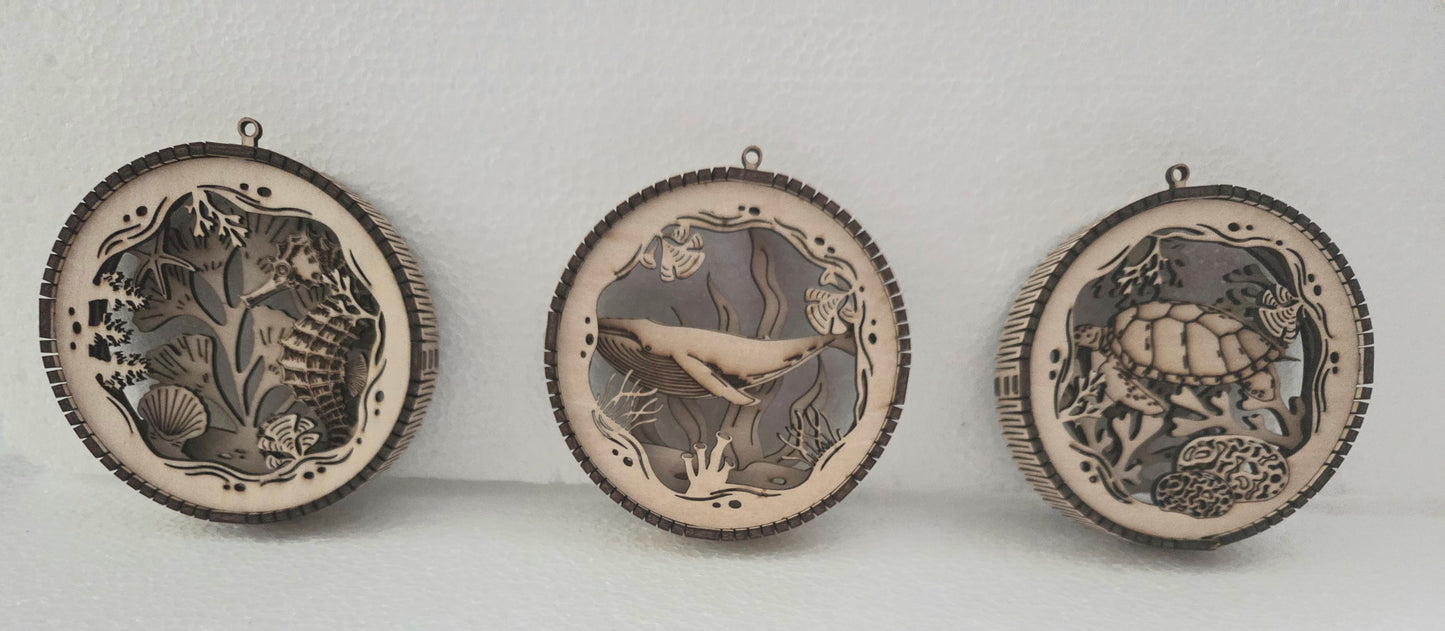 3D Sealife Ornaments