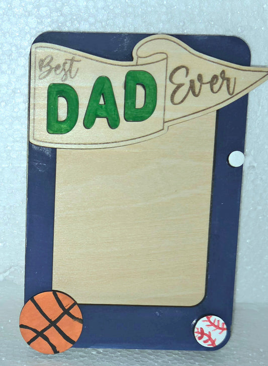 Father's Day Picture Frame Magnets 5" x 3.25"