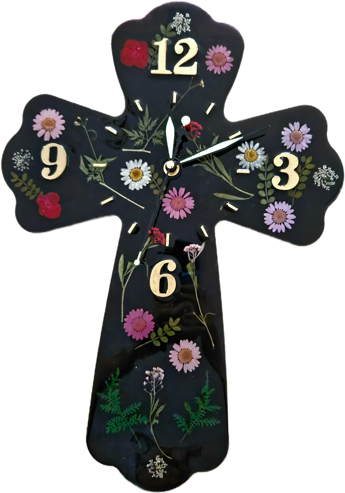 Resin Cross Clock