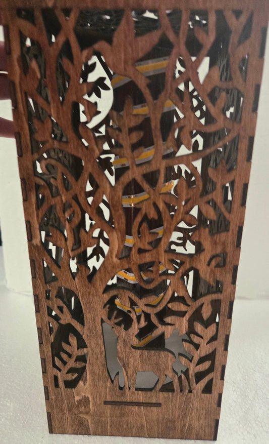 Deer Lantern 5x11.25"