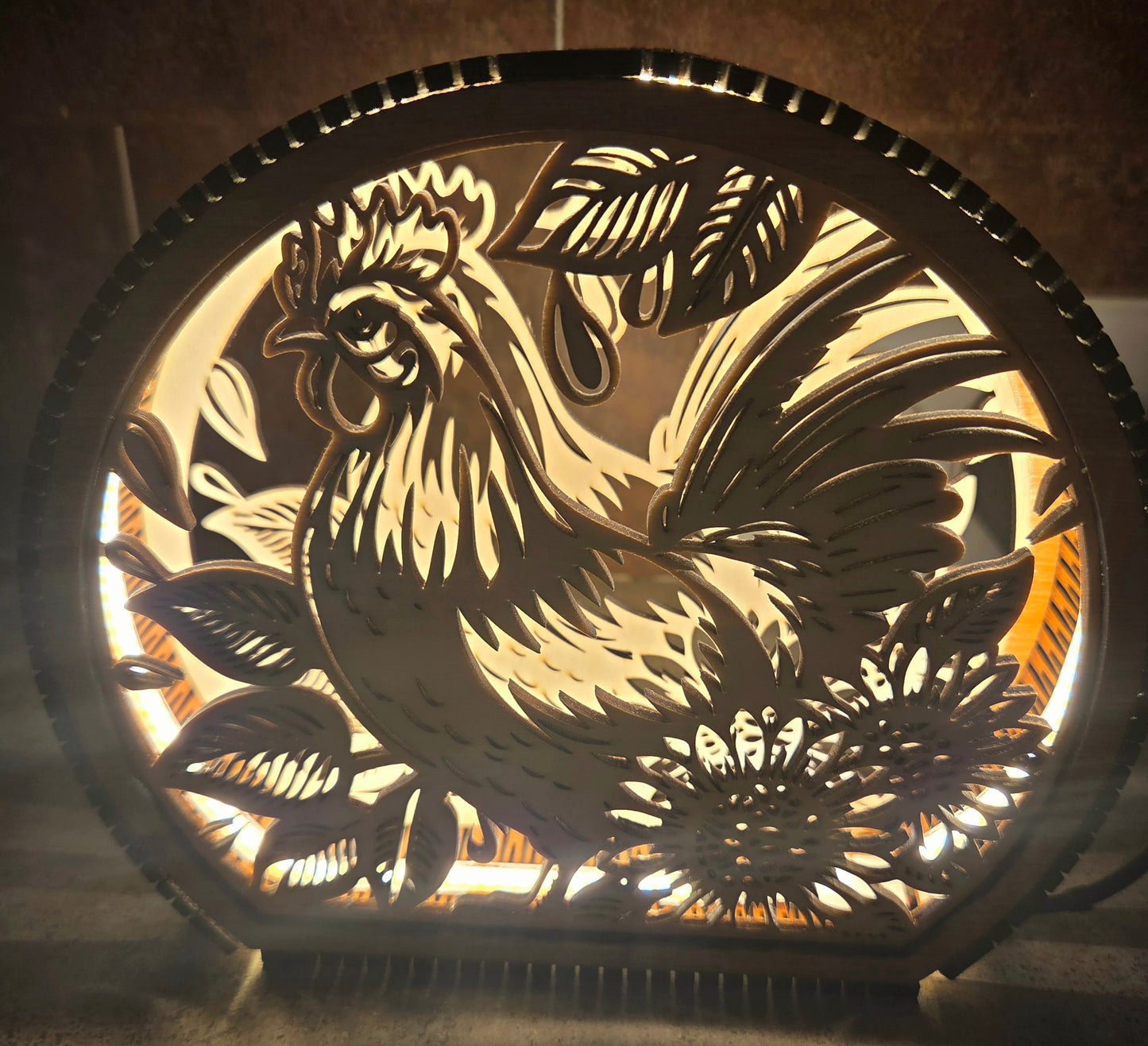 3D Chicken Light 6.25" x 5.50"